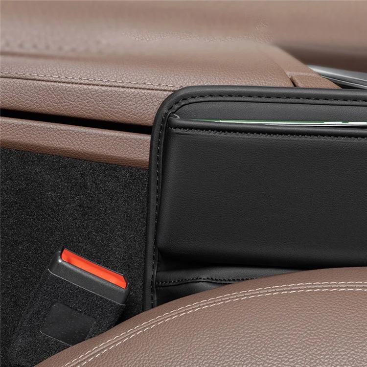 Organiseur de rangement pour l'espace entre les sièges de voiture, multifonctionnel, avec porte-gobelets - Côté conducteur