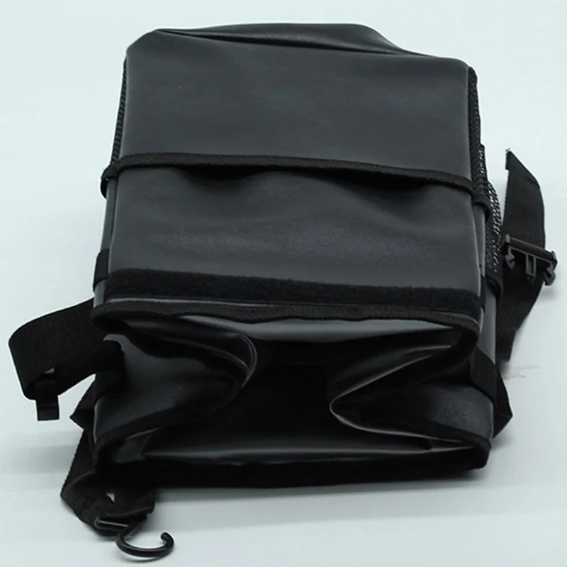 9731 Car Back Seat Headrest Trash Bag Thermal Insulation Garbage Bin with Storage Pockets, Size L: 30*20*20cm