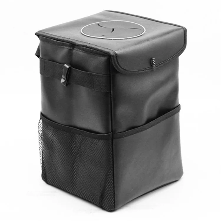 9731 Thermal Insulation Car Back Seat Headrest Waterproof Trash Bag with Storage Pockets, Size S: 25*16*16cm