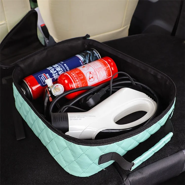 Organizer per il Bagagliaio dell'Auto in Pelle PU Borsa Multifunzione Portatile - Verde