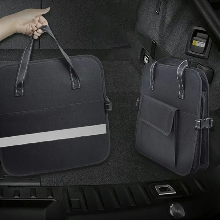 Organizer per il bagagliaio dell'auto in tela Oxford 600D impermeabile, con grande capacità e maniglia robusta