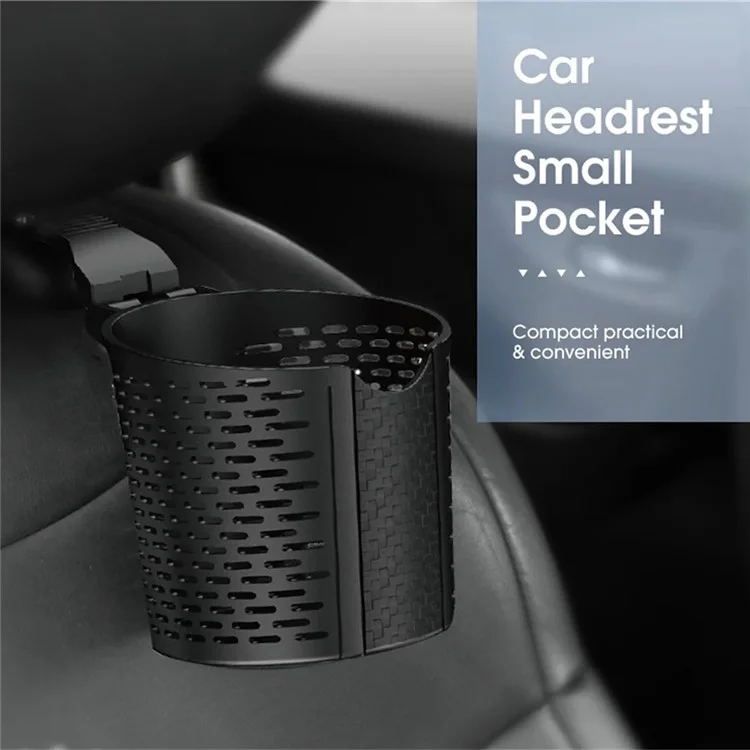 CARSUN C1743 Soporte para tazas de coche TPR Organizador de bebidas colgante multifuncional Soporte para botellas en el asiento trasero del automóvil