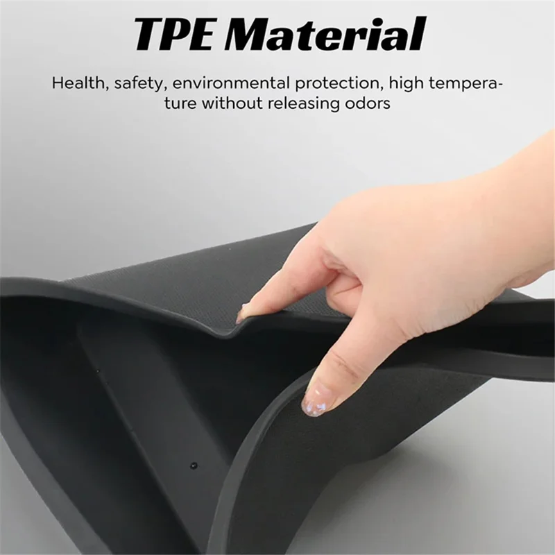 ALZH091 2 Sets For Model 3 PP+TPE Trunk Side Storage Bin Organizer Storage Box with Lid