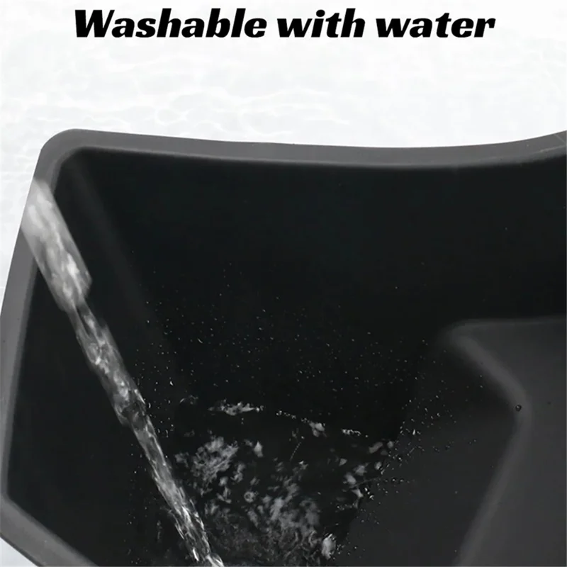 ALZH091 2 Sets For Model 3 PP+TPE Trunk Side Storage Bin Organizer Storage Box with Lid