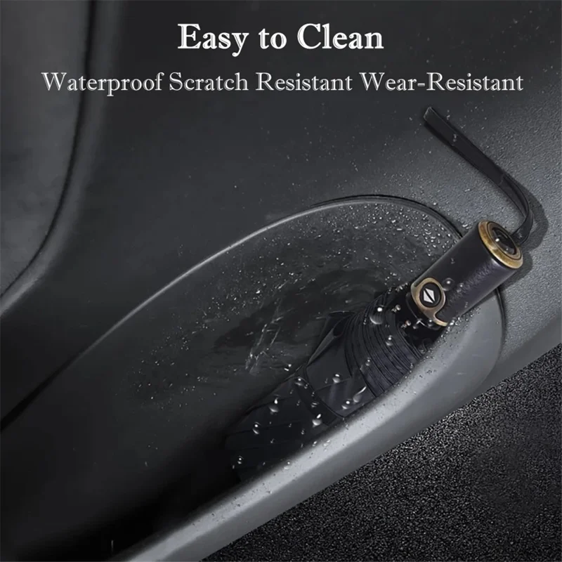 TSL1082 2Pcs For Tesla Model 3 Car Door Container TPE Interior Storage Box - Back Door