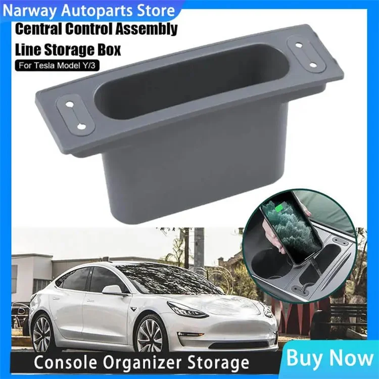 TSL988 Pour Tesla Mode 3 / Y Center Console Data Cable Cell Phone Storage Box