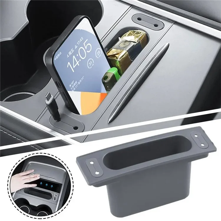 TSL988 Pour Tesla Mode 3 / Y Center Console Data Cable Cell Phone Storage Box