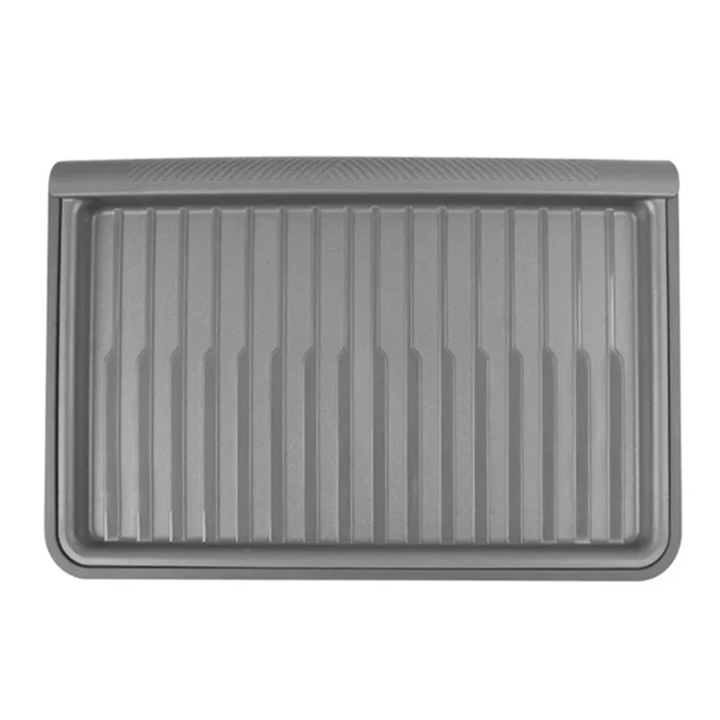 TSL521 For Tesla Model Y TPE+ABS Storage Box with Lid Under Seat Drawer - Grey