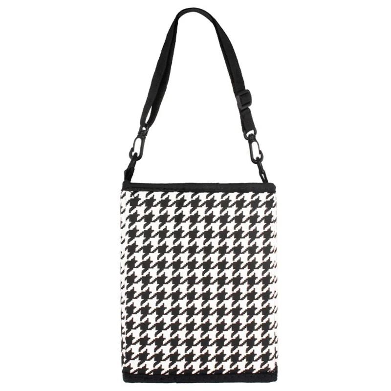 Car Trash Can Foldable Bag Cloth Hanging Garbage Bin Snack Storage Box - Beige - Black White