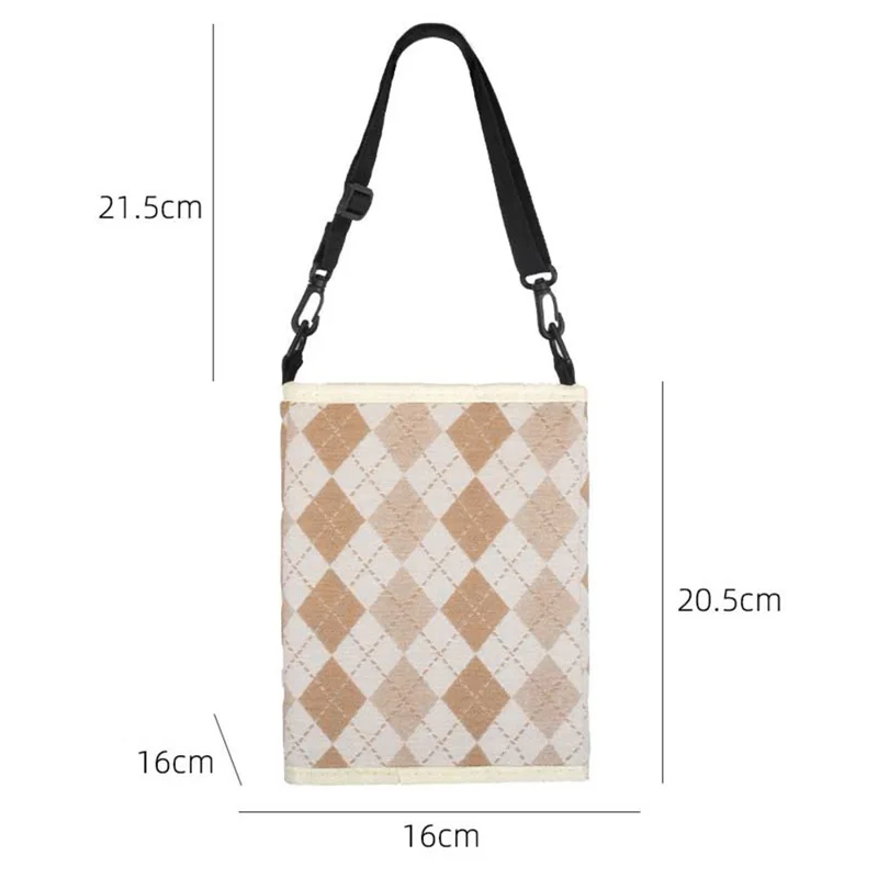 Car Trash Can Foldable Bag Cloth Hanging Garbage Bin Snack Storage Box - Beige - Black White