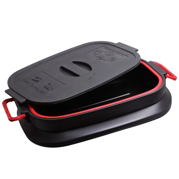 BN-A37L-5P 37L Retractable Folding Car Trash Bin Trunk Storage Box Outdoor Fishing Water Bucket (BPA Free, No FDA Certificate)