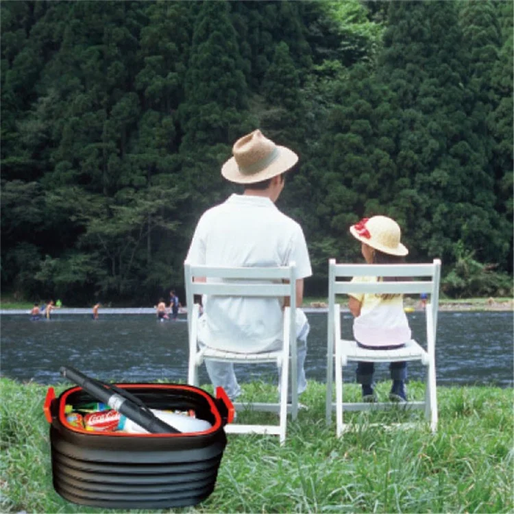 BN-A37L-5P 37L Retractable Folding Car Trash Bin Trunk Storage Box Outdoor Fishing Water Bucket (BPA Free, No FDA Certificate)
