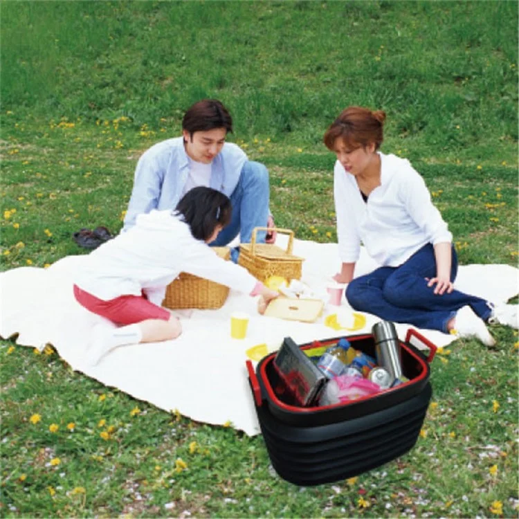 BN-A37L-5P 37L Retractable Folding Car Trash Bin Trunk Storage Box Outdoor Fishing Water Bucket (BPA Free, No FDA Certificate)