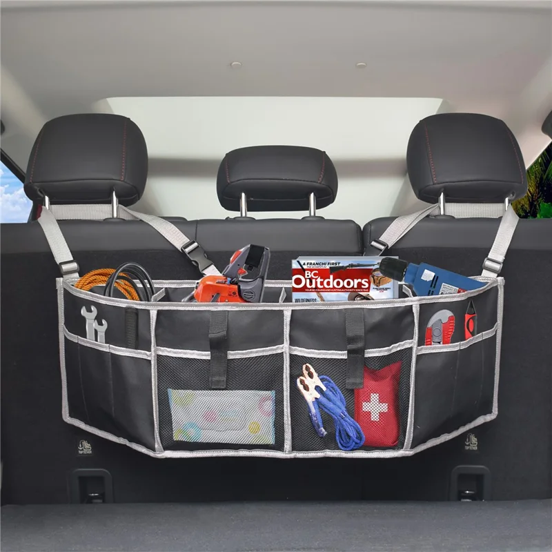 Outdoor Camping Multiple Pockets 600D Oxford Cloth Car Seat Back Hanging Storage Bag