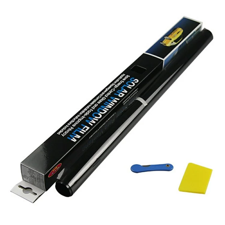 Pellicola Tinta per Finestra Auto Protezione Solare Pellicola di Tinteggiatura Veicolare, 50cmx3m - 1 Percento 