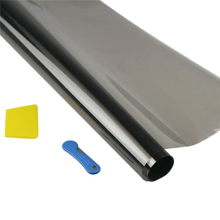 Pellicola Tinta per Finestra Auto Protezione Solare Pellicola di Tinteggiatura Veicolare, 50cmx3m - 1 Percento 