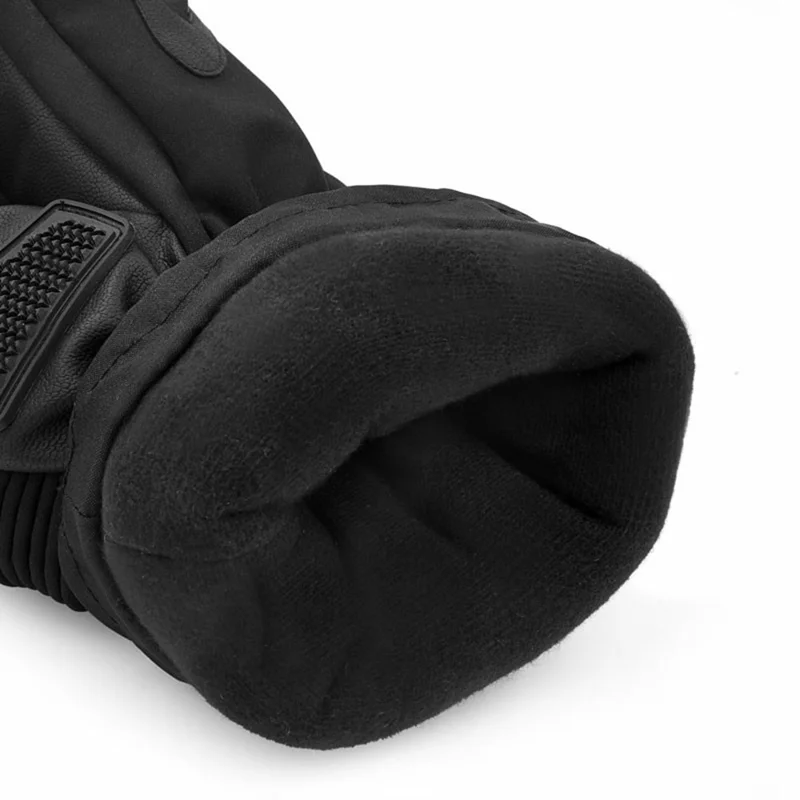 Electric Heated Gloves with 2x 4000mAh Battery Touch Screen Winter Thermal Fleece Lined Mittens