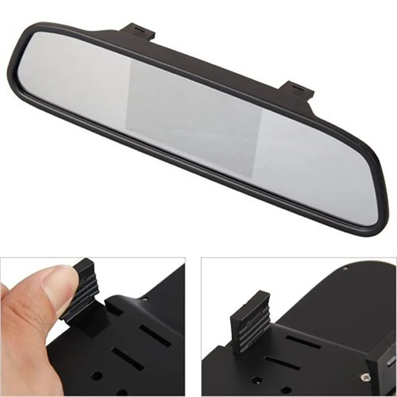 RG-203 4.3'' Car Rearview Mirror Display Screen Rear View Mirror with HD 4-LED Camera