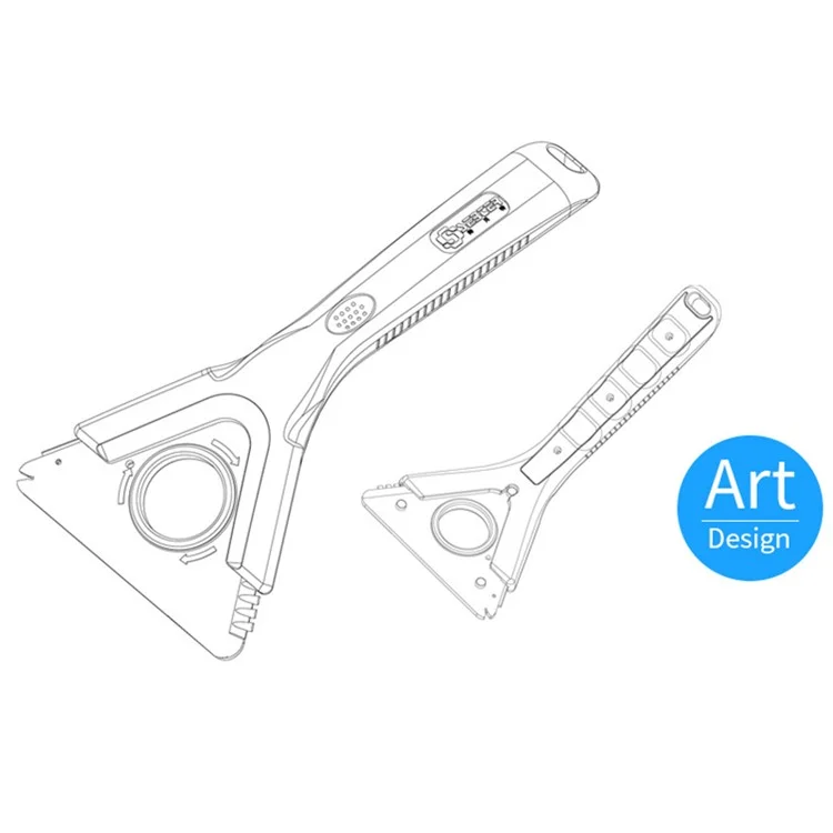 SEBTER SBT-4101 Limpador de Vidros de Carro Raspador de Gelo Pá de Neve Removedor de Gelo