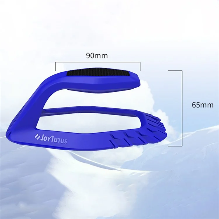 JOYTUTUS 4-in-1 Car Ice Scraper Windshield Ice Breaker Quick Clean Glass Brush Snow Remover
