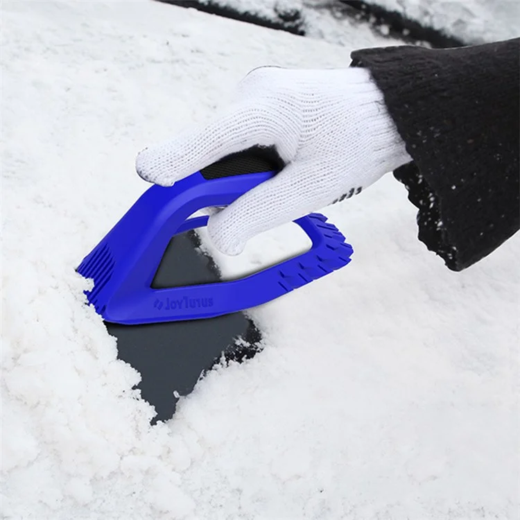 JOYTUTUS 4-in-1 Car Ice Scraper Windshield Ice Breaker Quick Clean Glass Brush Snow Remover