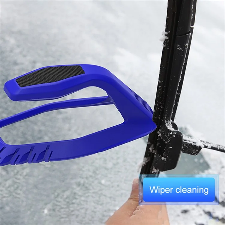 JOYTUTUS 4-in-1 Car Ice Scraper Windshield Ice Breaker Quick Clean Glass Brush Snow Remover