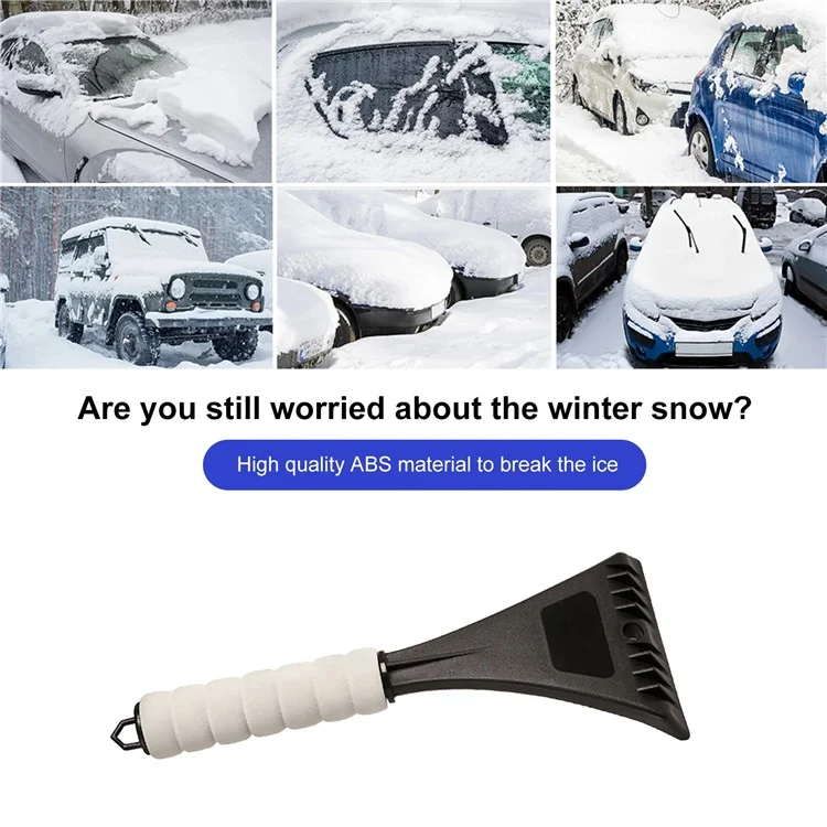 XC-LPF PP Snow Brush Ice Scraper with EVA Handle for Car SUV Truck Windshield - Blue