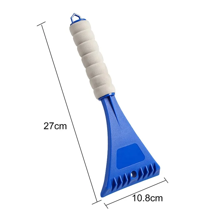 XC-LPF PP Snow Brush Ice Scraper with EVA Handle for Car SUV Truck Windshield - Blue