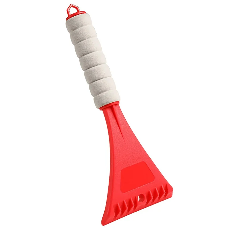 XC-LPF PP Snow Brush Ice Scraper with EVA Handle for Car SUV Truck Windshield - Red