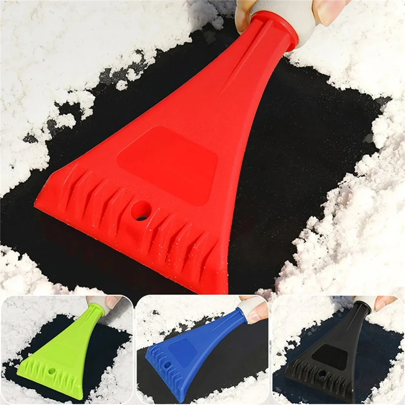 XC-LPF PP Snow Brush Ice Scraper with EVA Handle for Car SUV Truck Windshield - Red