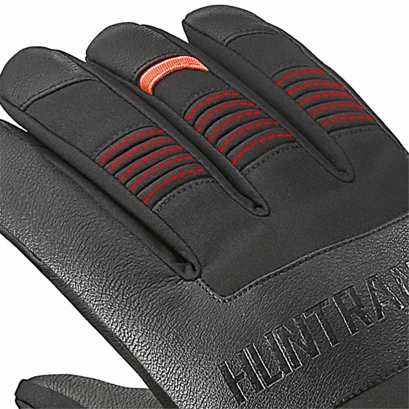 HUNTRANG A055 1 Car Guantes de Cuero de Invierno Protector de Mano de Pantalla Táctil - M