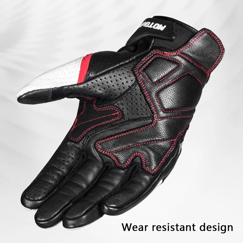 Motowolf MDL0305 1 Paire Gants de Moto - Rouge / S