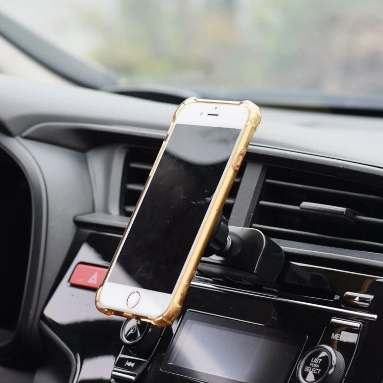 X033 Universal Strong Magnetic Car Mount Stand Carbon Fiber Car CD Port Phone Holder für Mobiltelefone
