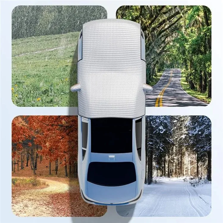 Car Snow Sun Shield Winter Aluminum Foil Car Front Windshield Thicken Lengthen Protection Cover
