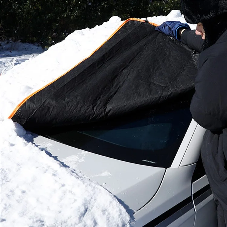 Cubierta para parabrisas de coche de invierno Aluminio Magnético + Tela Oxford Engrosada Resistente a la Nieve y a la Escarcha