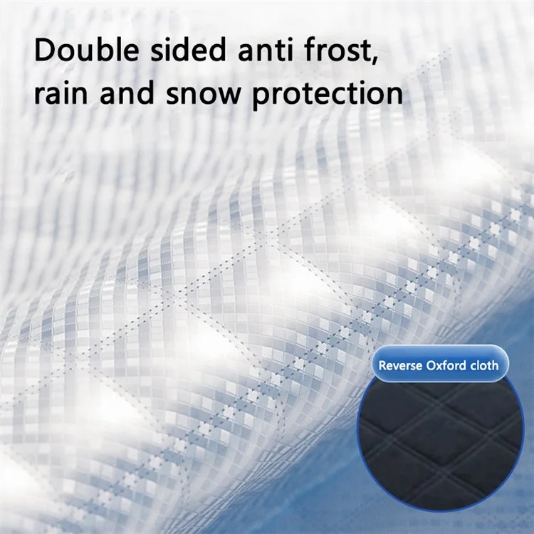 Cubierta para parabrisas de coche de invierno Aluminio Magnético + Tela Oxford Engrosada Resistente a la Nieve y a la Escarcha