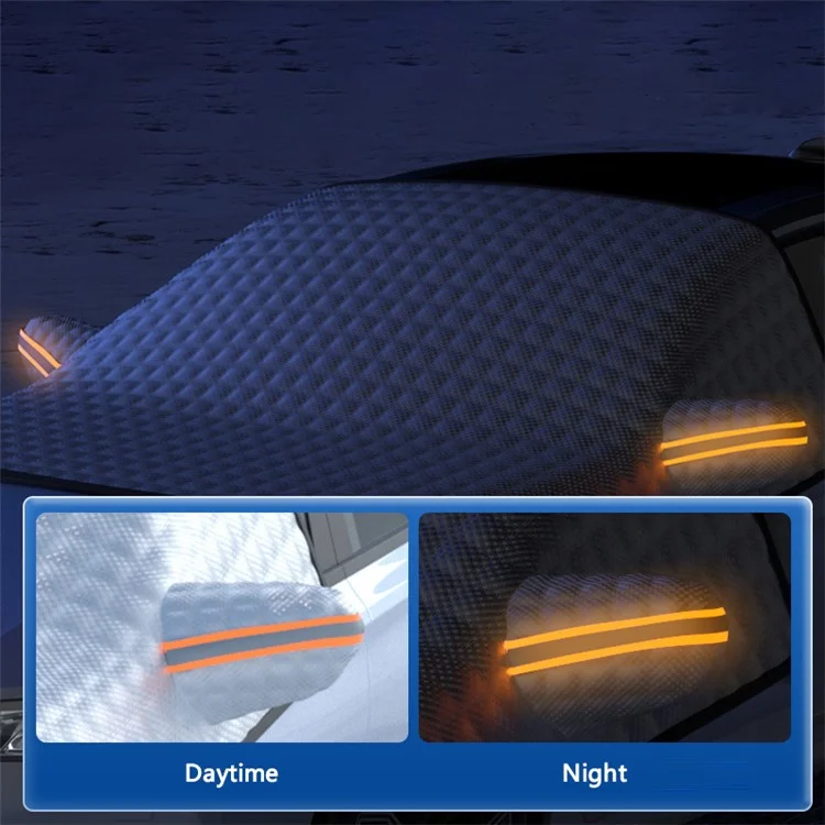 Cubierta para parabrisas de coche de invierno Aluminio Magnético + Tela Oxford Engrosada Resistente a la Nieve y a la Escarcha