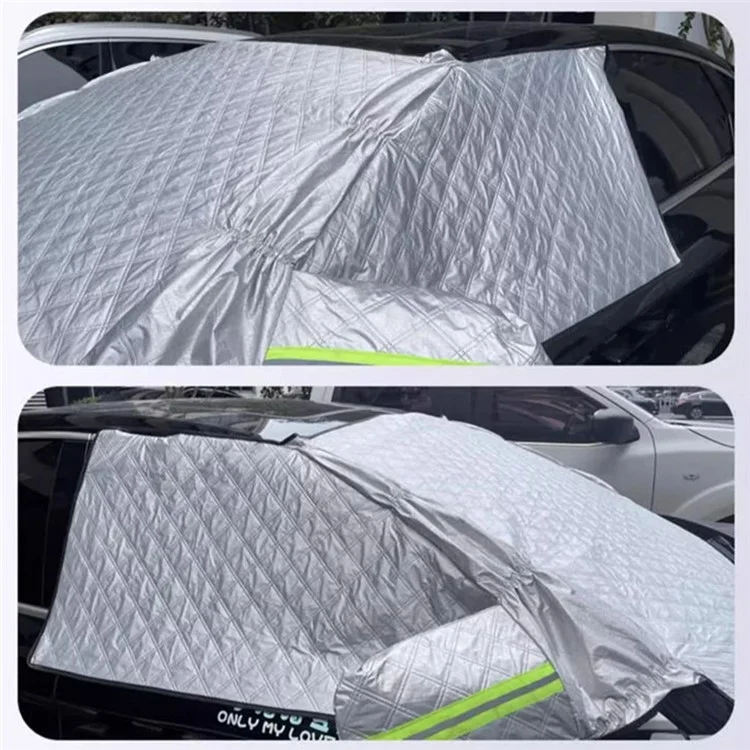 Película de Revestimento de Alumínio PE Magnética para Proteção de Gelo e Neve do Para-brisa do Carro, Tamanho: P