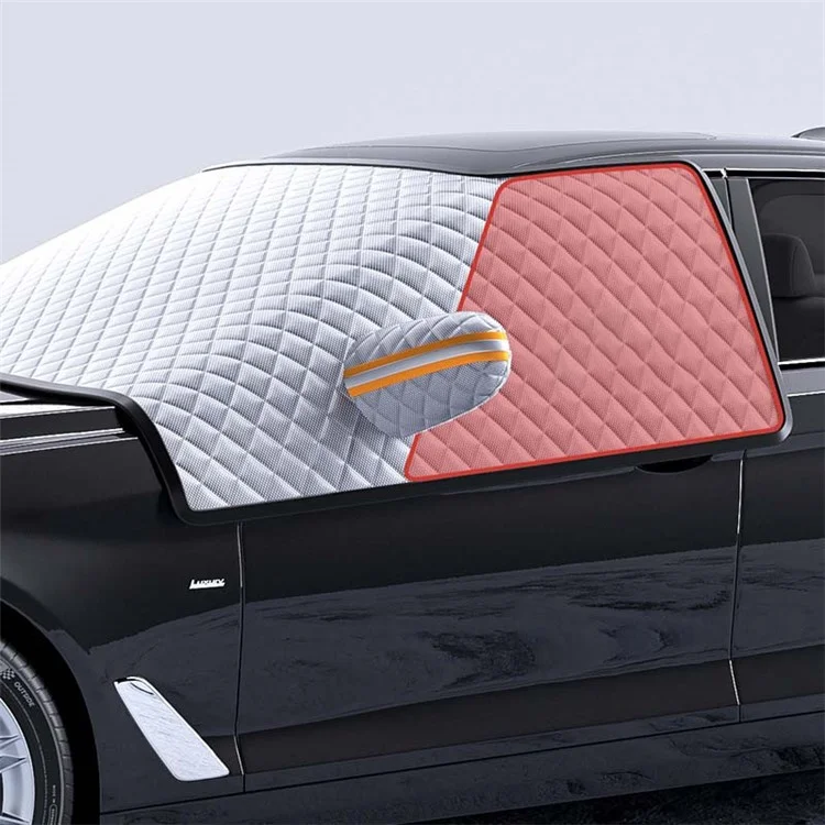 ST-4013 Winter Car Windshield Front Window Cover Aluminium Film Snowproof Protective Cover - M