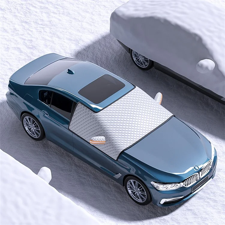 ST-4013 Winter Car Windshield Front Window Cover Aluminium Film Snowproof Protective Cover - M