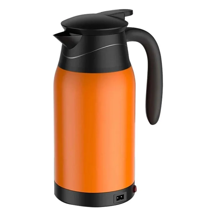 YT-1000A 12V 1000ml Car Electric Kettle Digital Display Edelstahl-Kochbecher (Kein FDA-Zertifikat) - Orange