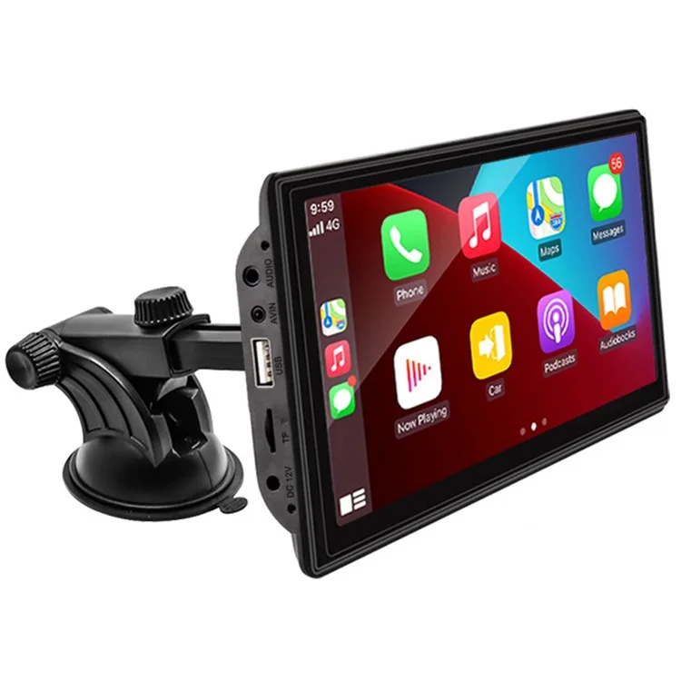 W500A 7-inch Touch Screen Car Wireless Carplay FM Radio HD Video MP5 Player with 8-LED Camera