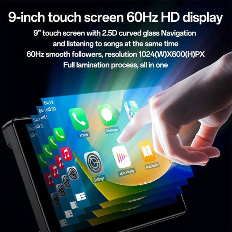 YESIDO KM18 Car Stereo Carplay 9 inch Touch Screen Bluetooth-compatible Carplay with Rear Camera