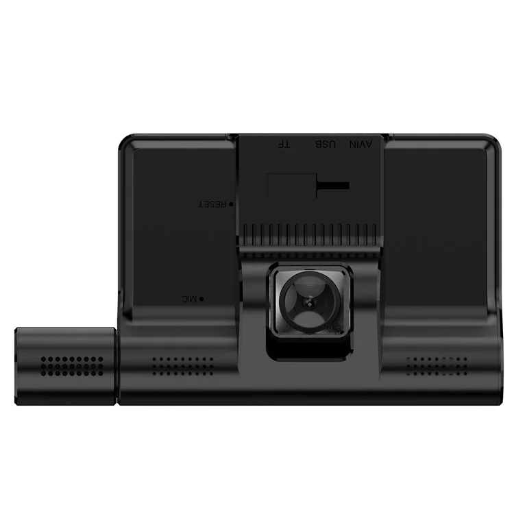 909 Cámara de Coche DVR Dash Cam 1080P Visión Nocturna Monitoreo de Estacionamiento Pantalla Táctil de 4.0 Pulgadas 3 Cámaras Grabadora de Conducción