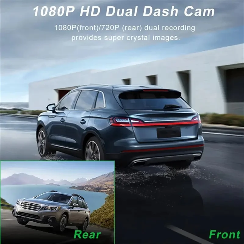 A18 WiFi Dash Cam Vorne Und Hinten in Der Dual -kamera -auto -dvr Mit Dem Parkplatzmodus Für Nachtsicht