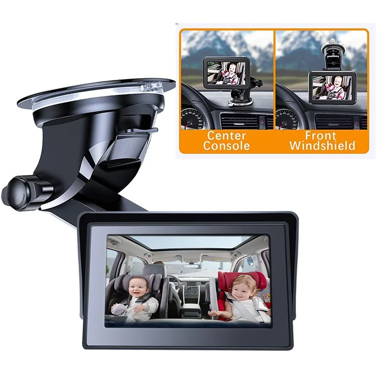 Монитор автомобиля R5037 4,3 дюйма HD 1080P с камерой для заднего сиденья с широким углом обзора и инфракрасной камерой
