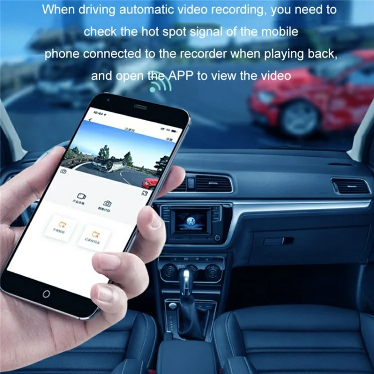 1080P HD Lipstick Size Dash Cam WiFi Smartphone Viewing Voice Control Camera with Parking Monitor