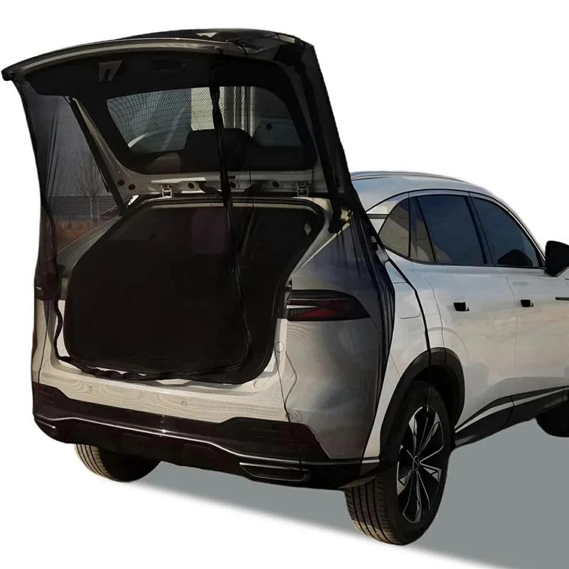 Car Tailgate Mesh Screen Anti Mosquito Insect Net for Outdoor Camping Trunk Protection, Size S