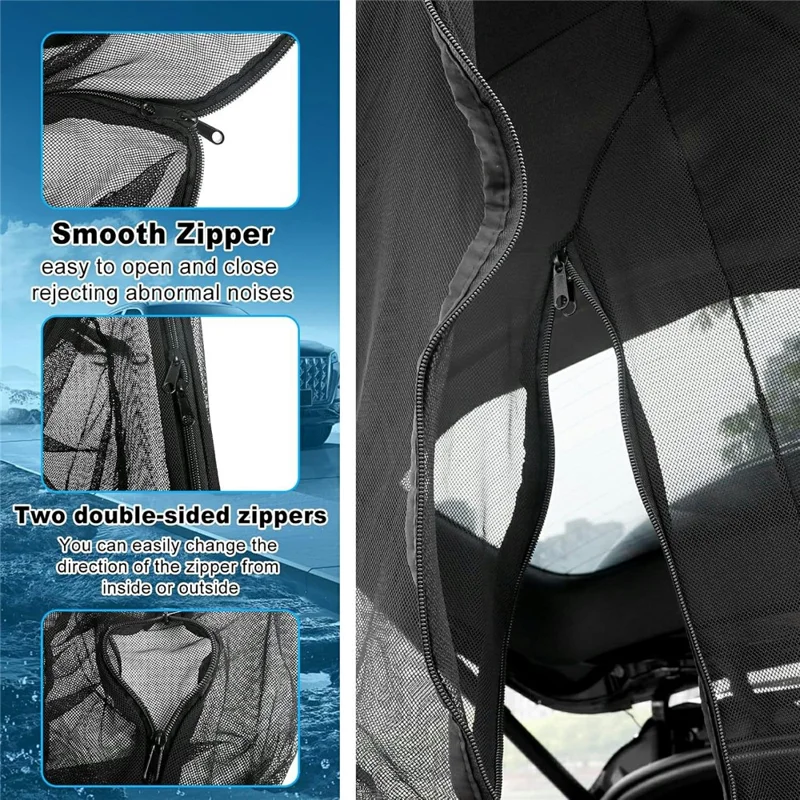 Car Tailgate Mesh Screen Anti Mosquito Insect Net for Outdoor Camping Trunk Protection, Size S