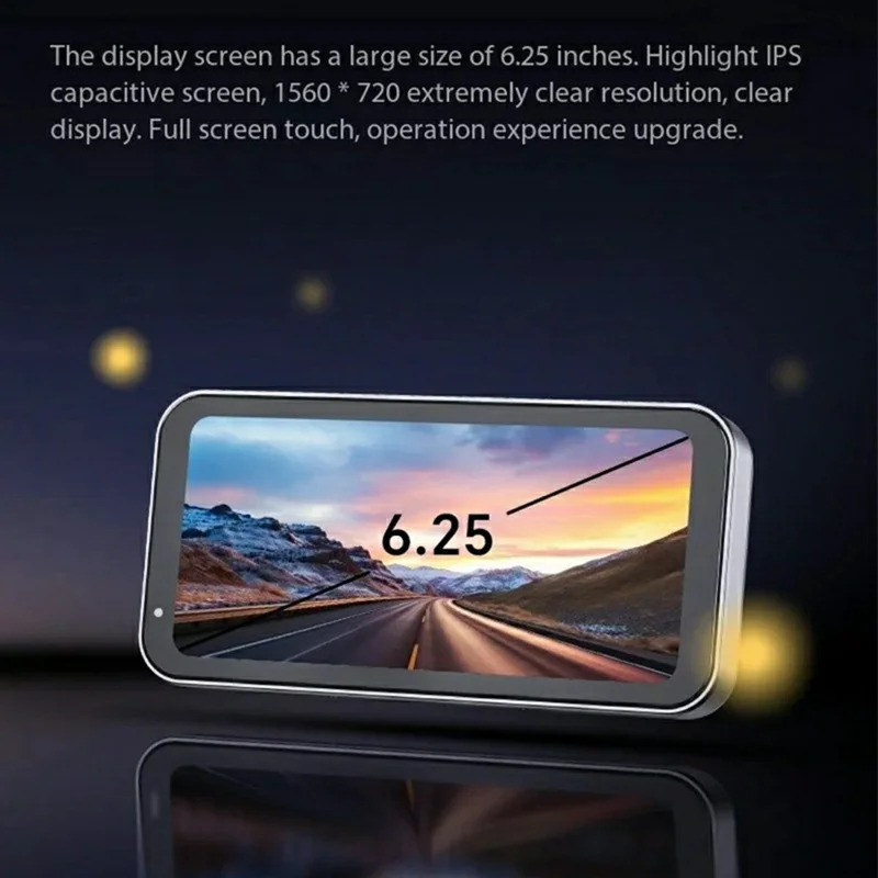 SJCAM RD10 de 6,25 pulgadas con CarPlay / Android Auto, Duplicación de Pantalla Inalámbrica, Cámara Doble Impermeable para Motocicleta
